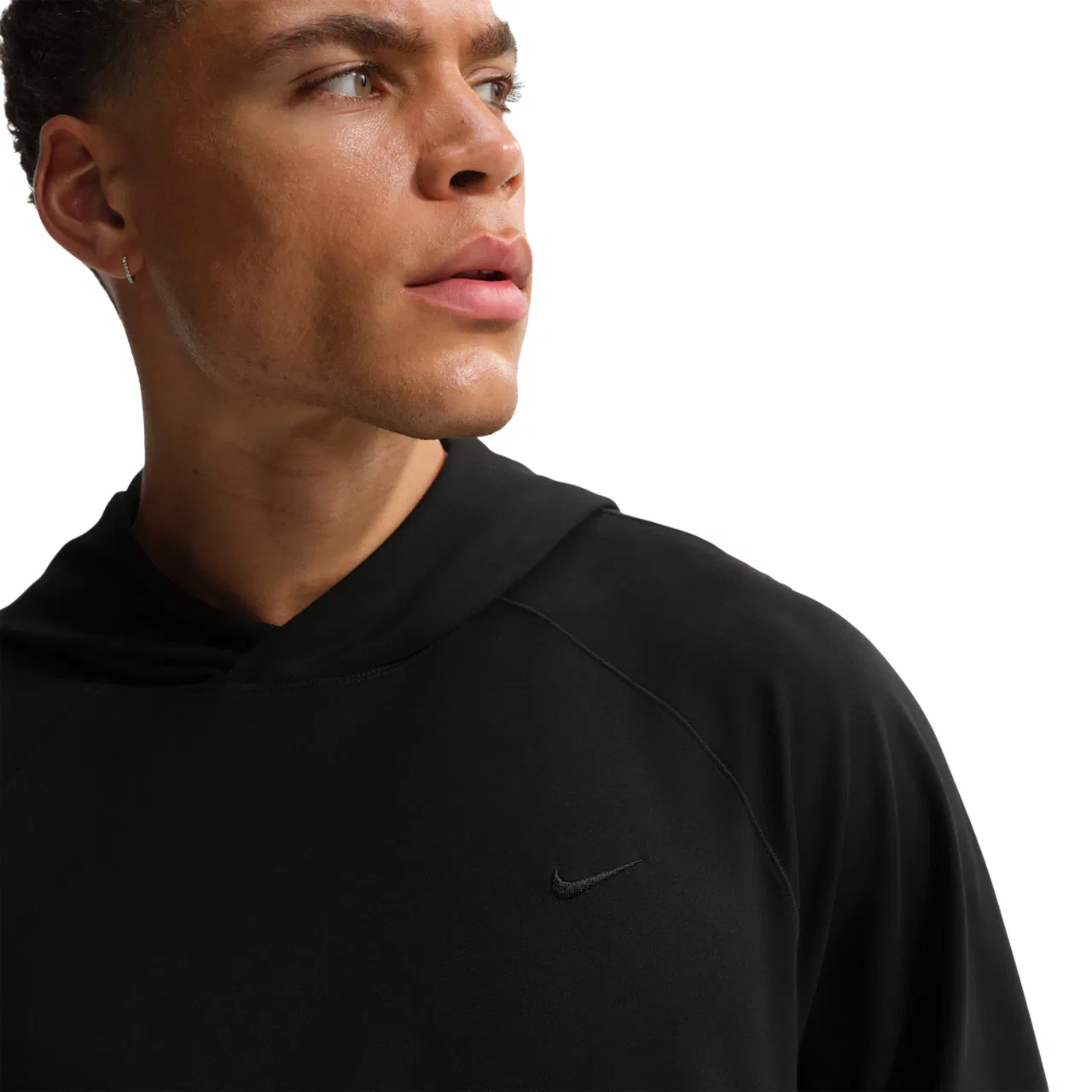 Мужское худи из легкой тянущейся ткани NanoKnit Nike Dri-FIT UV Primary Pullover Hoodie, черный — фото 3