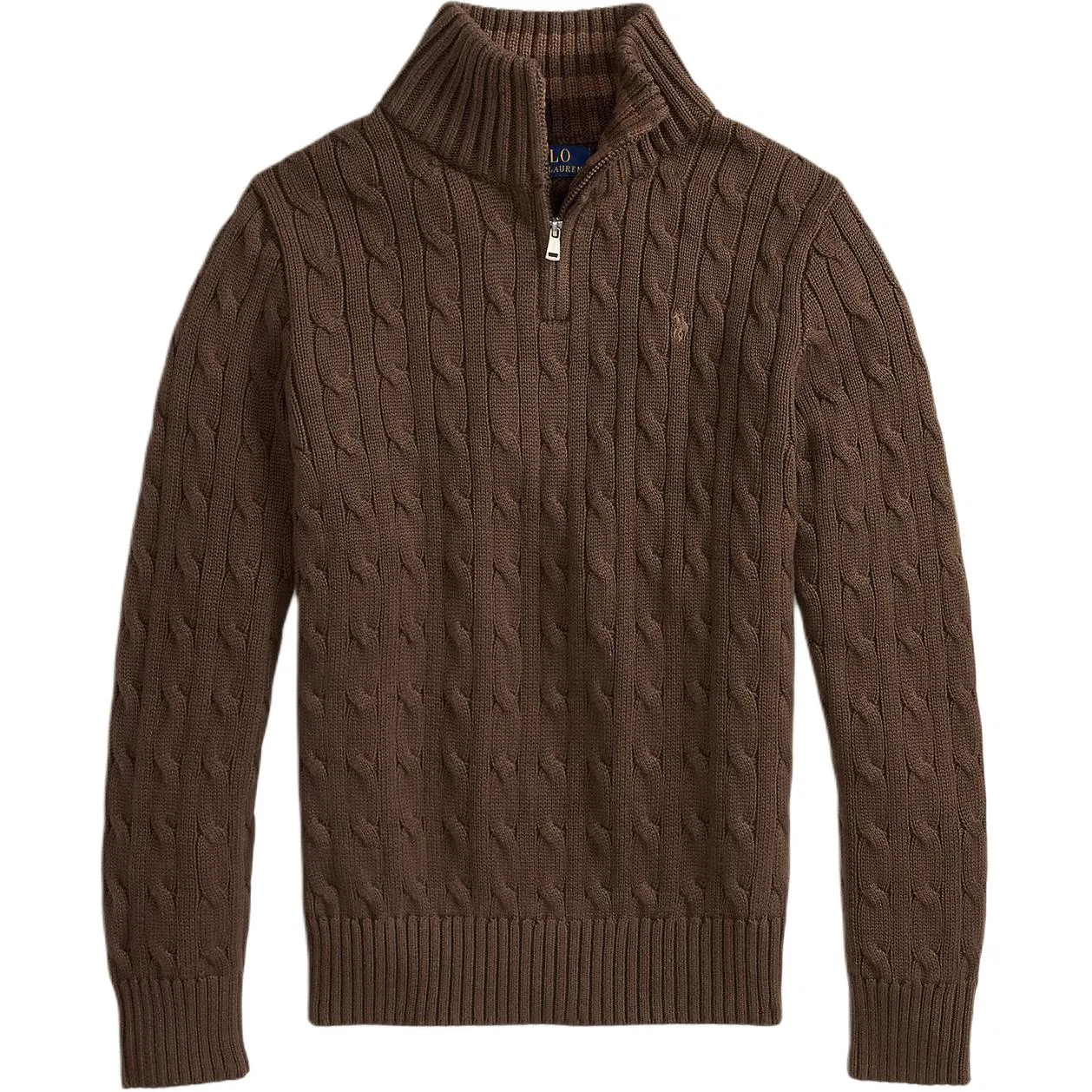 Детский свитер с полу-водолазкой Polo Ralph Lauren, Nutmeg Brown