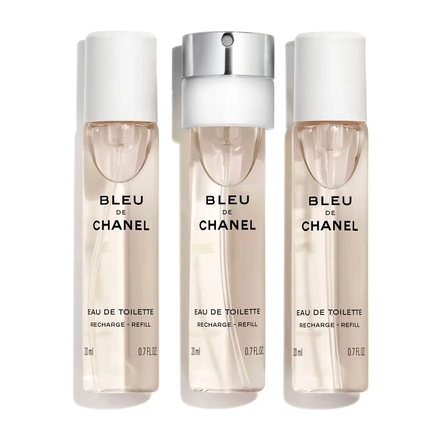 Набор сменных блоков для парфюма CHANEL BLEU DE CHANEL Eau de Toilette, 3x20 мл, Nachfüllung