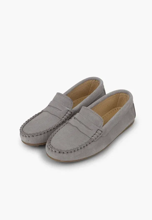 Мокасины кожаные Moccasins Pisamonas Gris claro, серый — фото 2