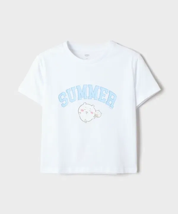 Детская пижама с коротким рукавом, Chiikawa, Spao Kids, light blue — фото 3