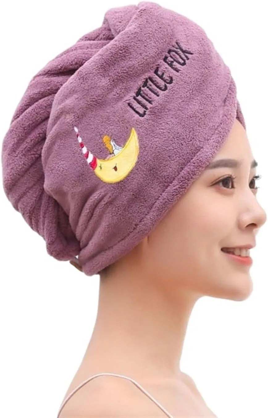 Шапочка для сушки волос, TYNXK, Purple