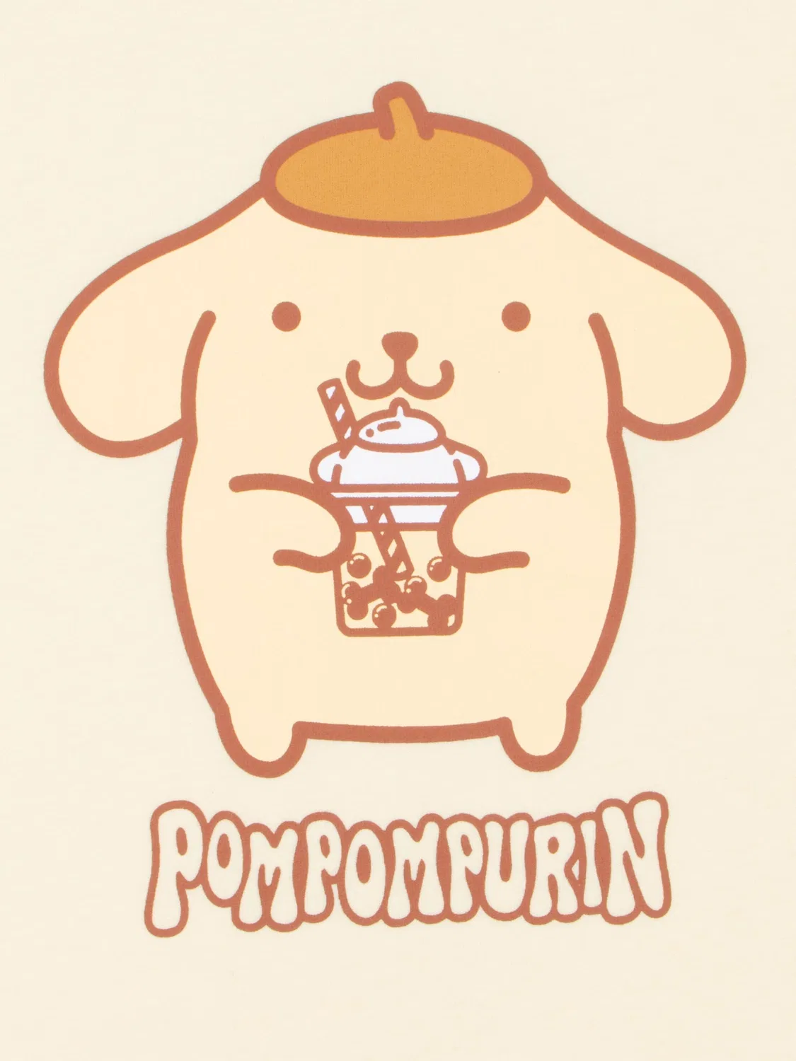 Футболка с принтом Pompompurin, Hello Kitty Character, желтый — фото 3