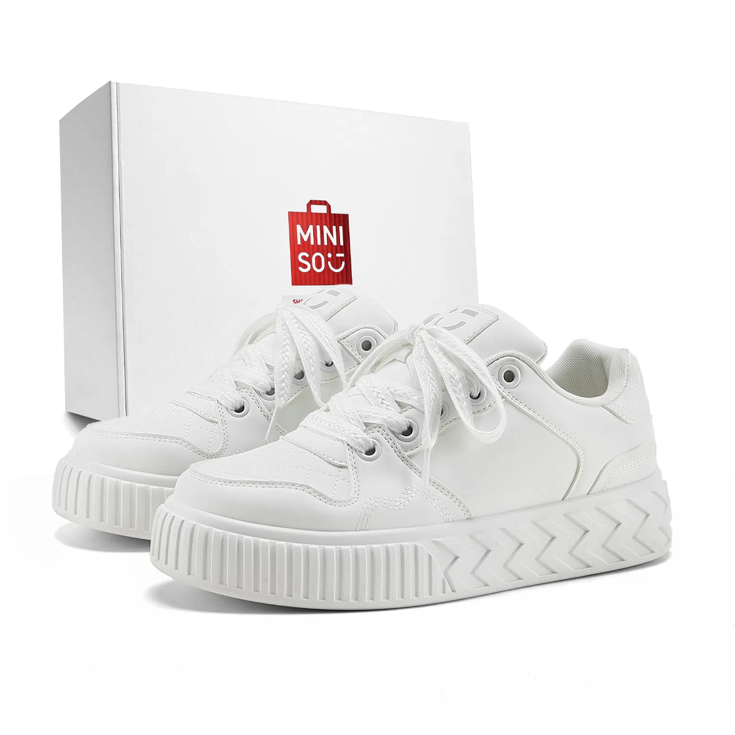 Детские кроссовки для скейтбординга MINISO, White