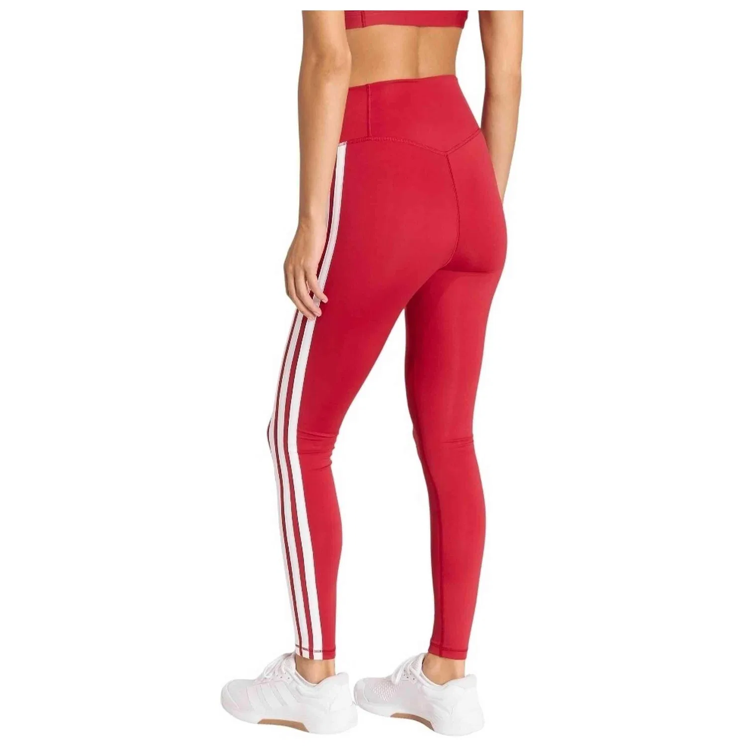 Женские спортивные леггинсы Adidas KF8557, Красный — фото 4