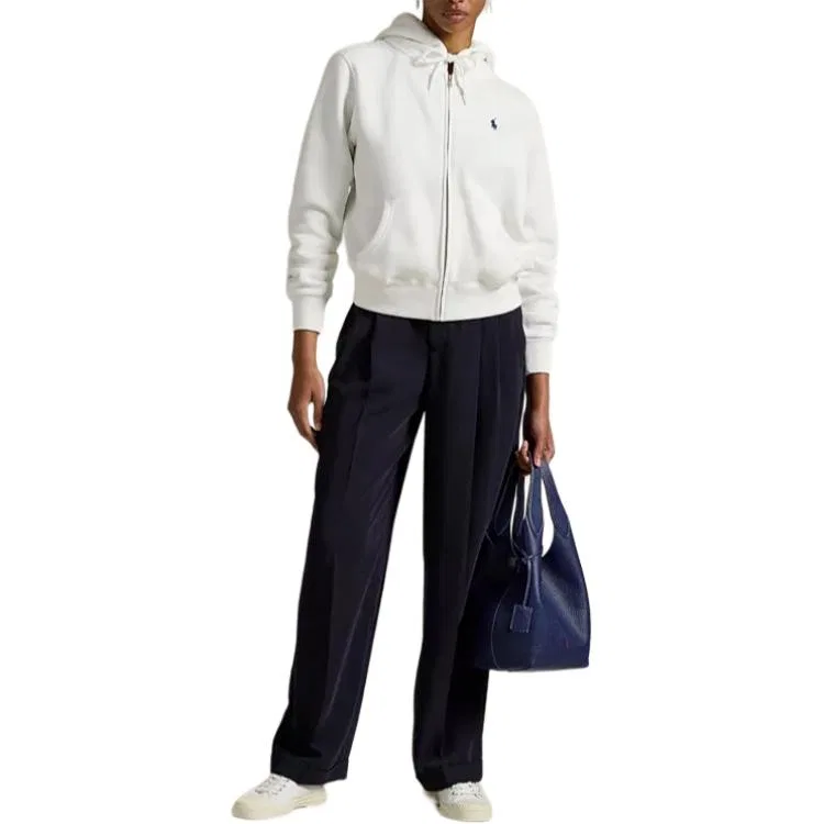Женская толстовка свободного кроя Polo Ralph Lauren, White — фото 3