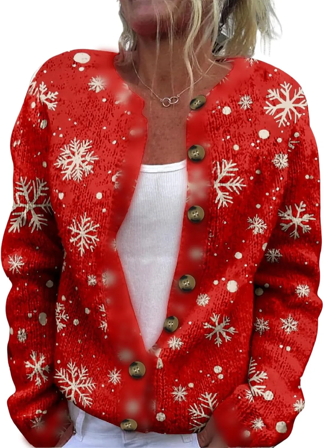 Женский кардиган с принтом, Christmas Sweaters