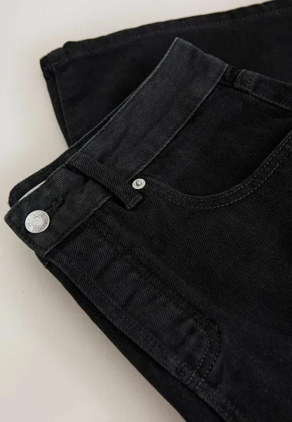 Шорты джинсовые Wide leg jorts Next, черный — фото 3