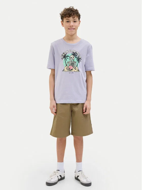 Футболка regular fit Elijah Jack & Jones Junior, фиолетовый — фото 2