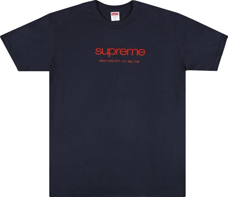 

Футболка Supreme Shop Tee 'Navy', синий