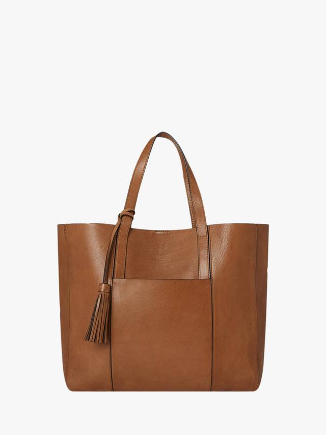 

Маленькая сумка-тоут из кожи Santa Fe OSPREY LONDON, Tan