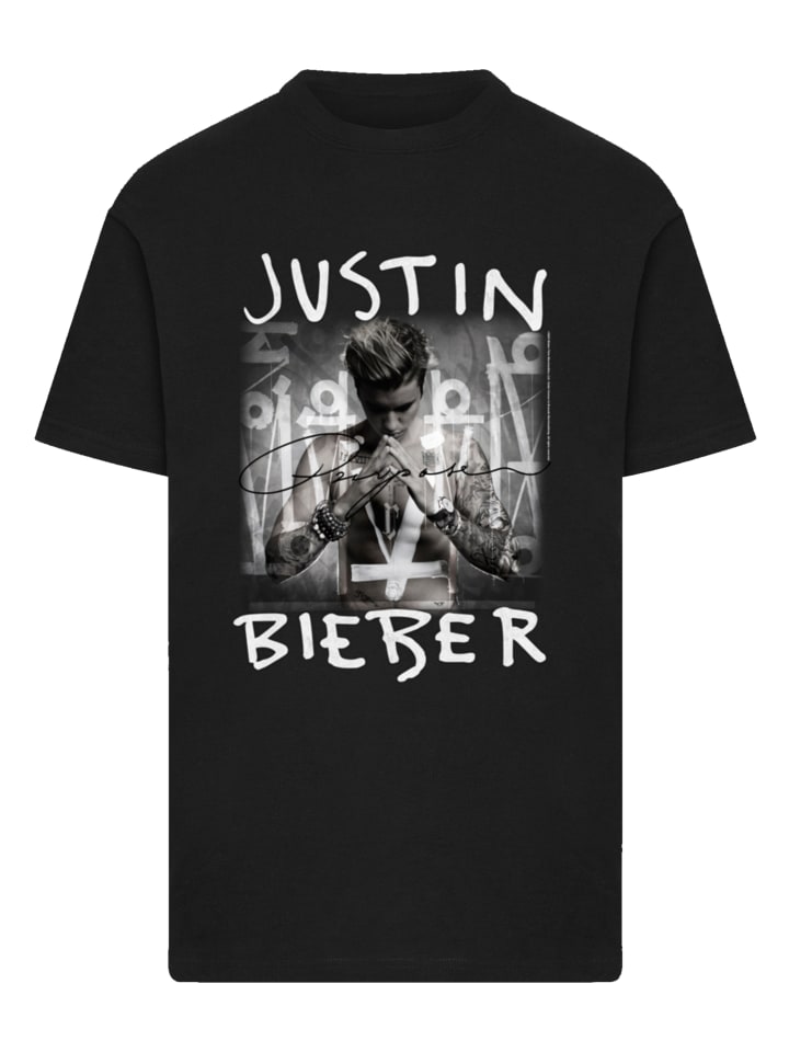 

Футболка с обложкой альбома Purpose Джастина Бибера черного цвета F4NT4STIC, Черный, Футболка с обложкой альбома Purpose Джастина Бибера черного цвета F4NT4STIC
