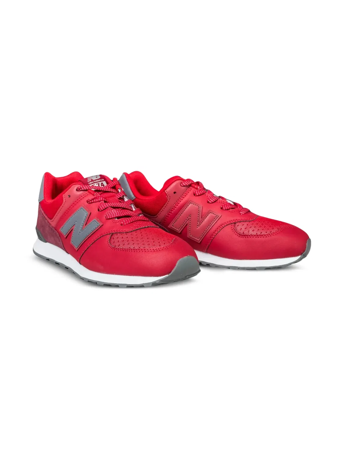 Кроссовки 574 GS со вставками New Balance Kids, красный — фото 2