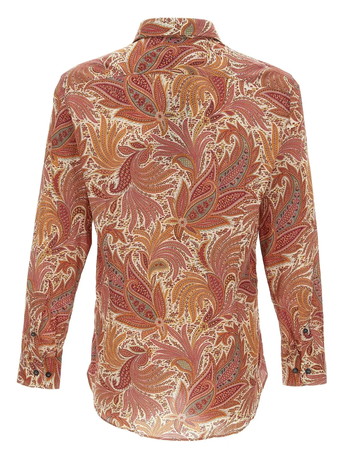 ETRO Рубашка из 100% хлопка коричневого цвета — фото 3