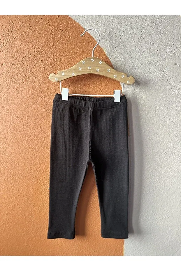 Детские леггинсы для девочек хлопковые Babydia, Black