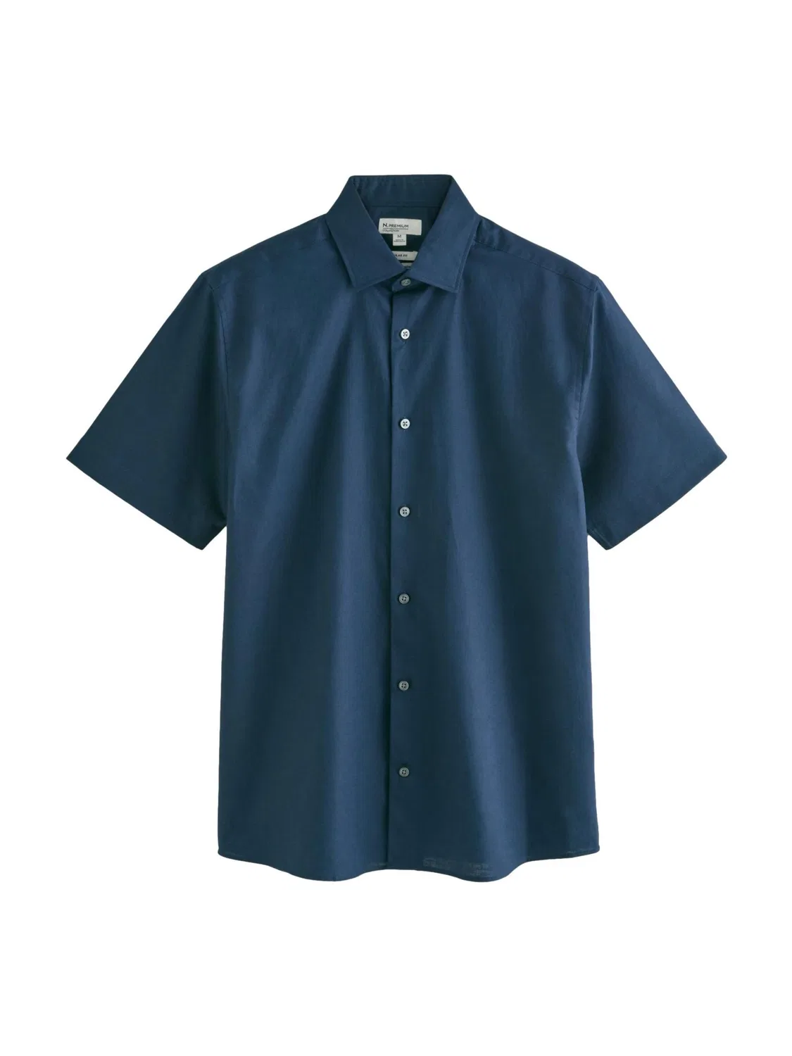 Рубашка Next Regular fit Button Up Shirt N. Premium темно-синего цвета