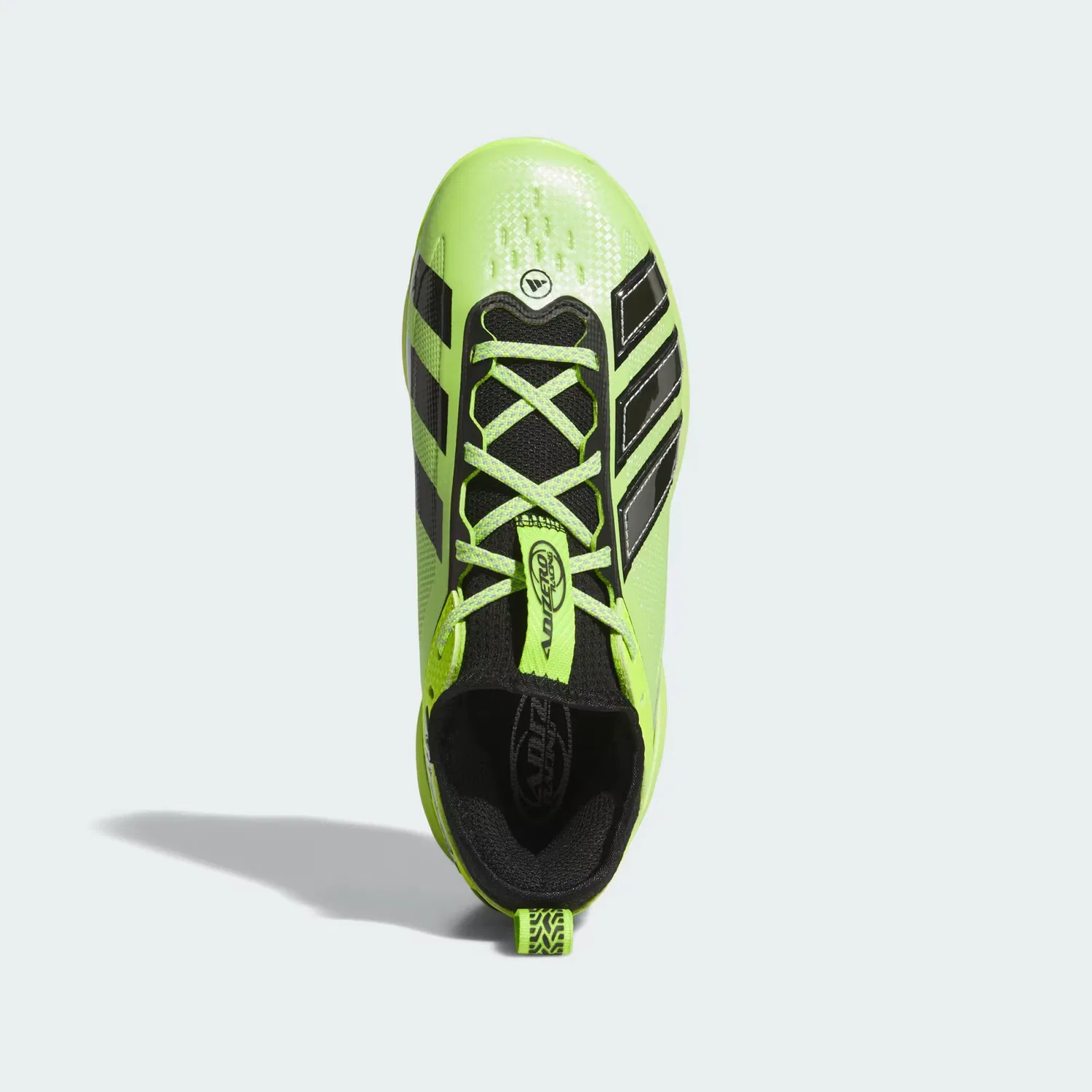 Детские бейсбольные шиповки с низким профилем Adizero Impact 3.0 TPU Adidas Performance, Solar Slime/Silver Metallic/Core Black — фото 2