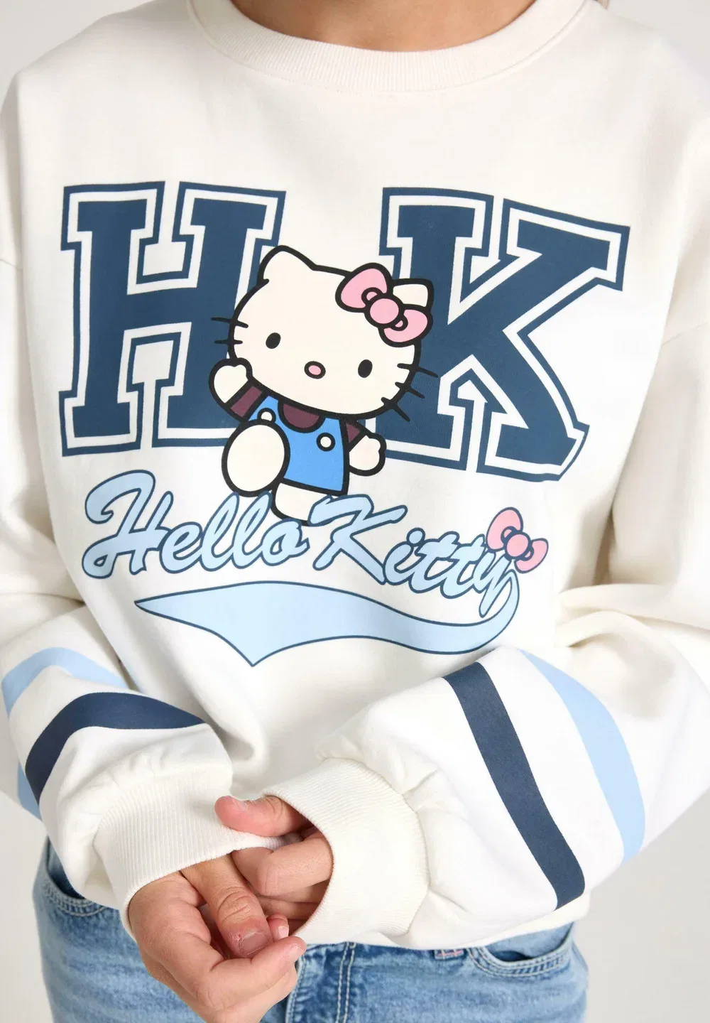 Толстовка Hello Kitty с начесом внутри - толстовка Lindex, Off White — фото 4