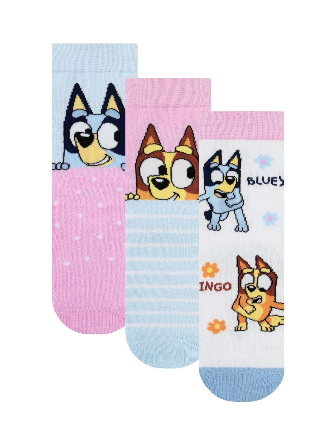Носки 3 пары Bluey and Bingo Character, розовый