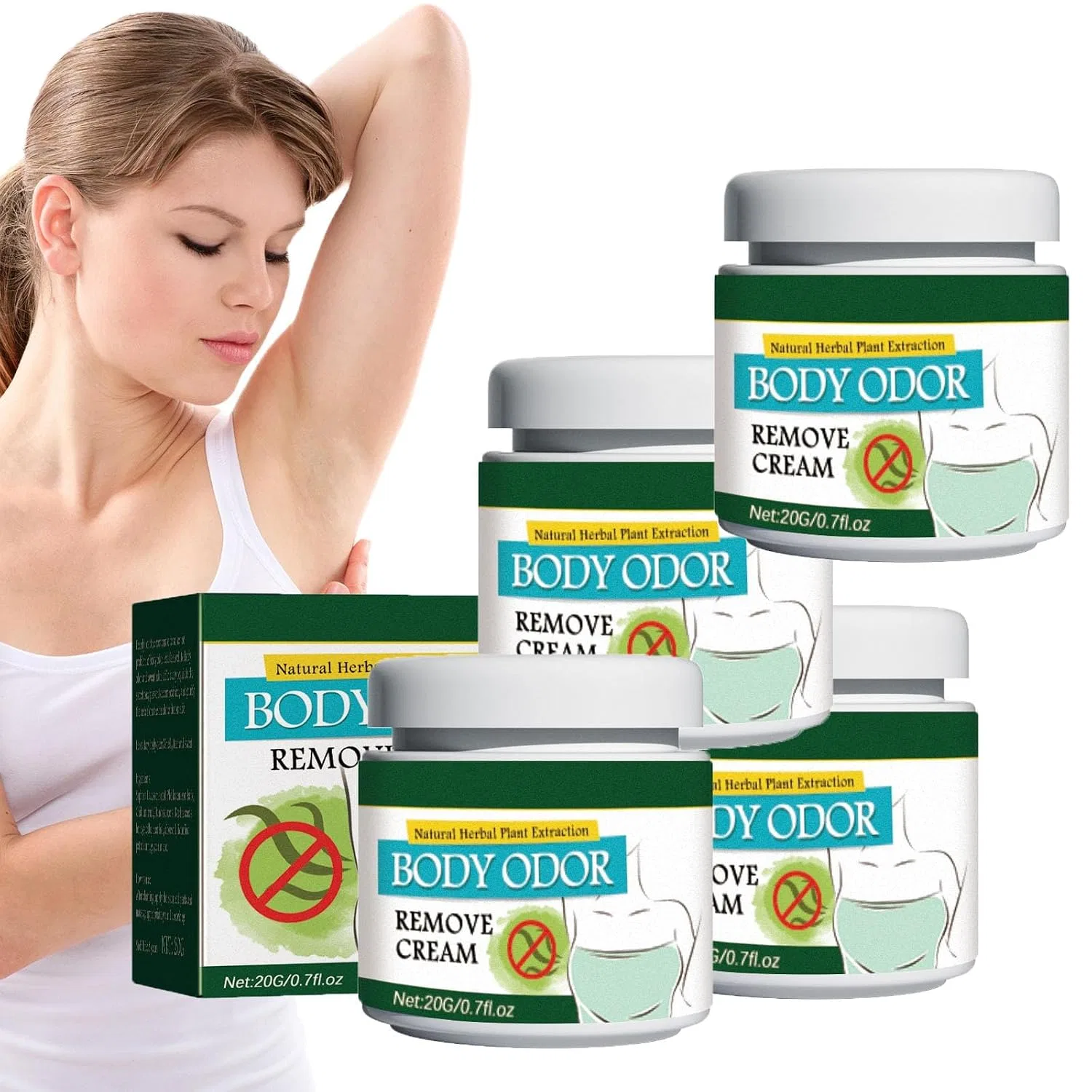 Дезодорант-крем для тела Herbal Fresh, 20г Exqst