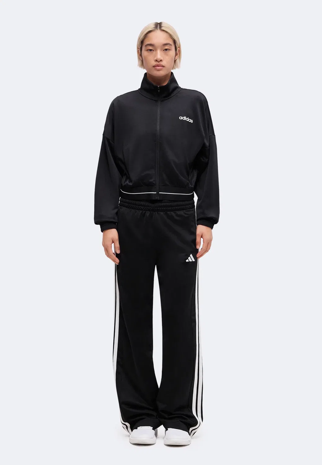 Укороченный спортивный топ Hyperglam - тренировочная куртка Adidas Performance, Black — фото 2