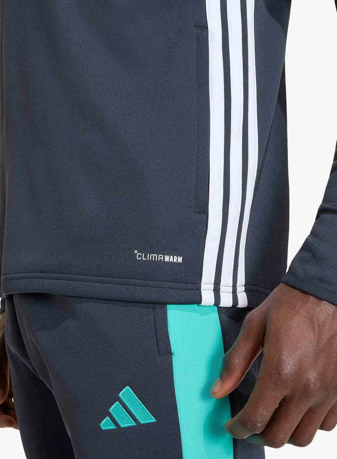 Тренировочная куртка на молнии Tiro 26 Essentials Adidas, серый — фото 4