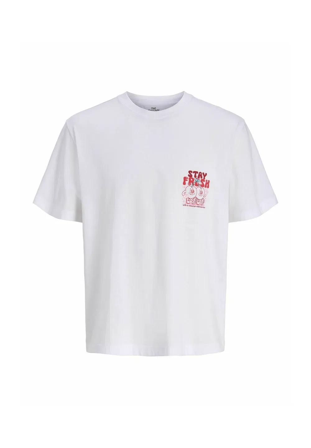 Футболка с принтом на спине, футболка для мальчиков - футболка с принтом Jack & Jones Junior, Bright White — фото 3