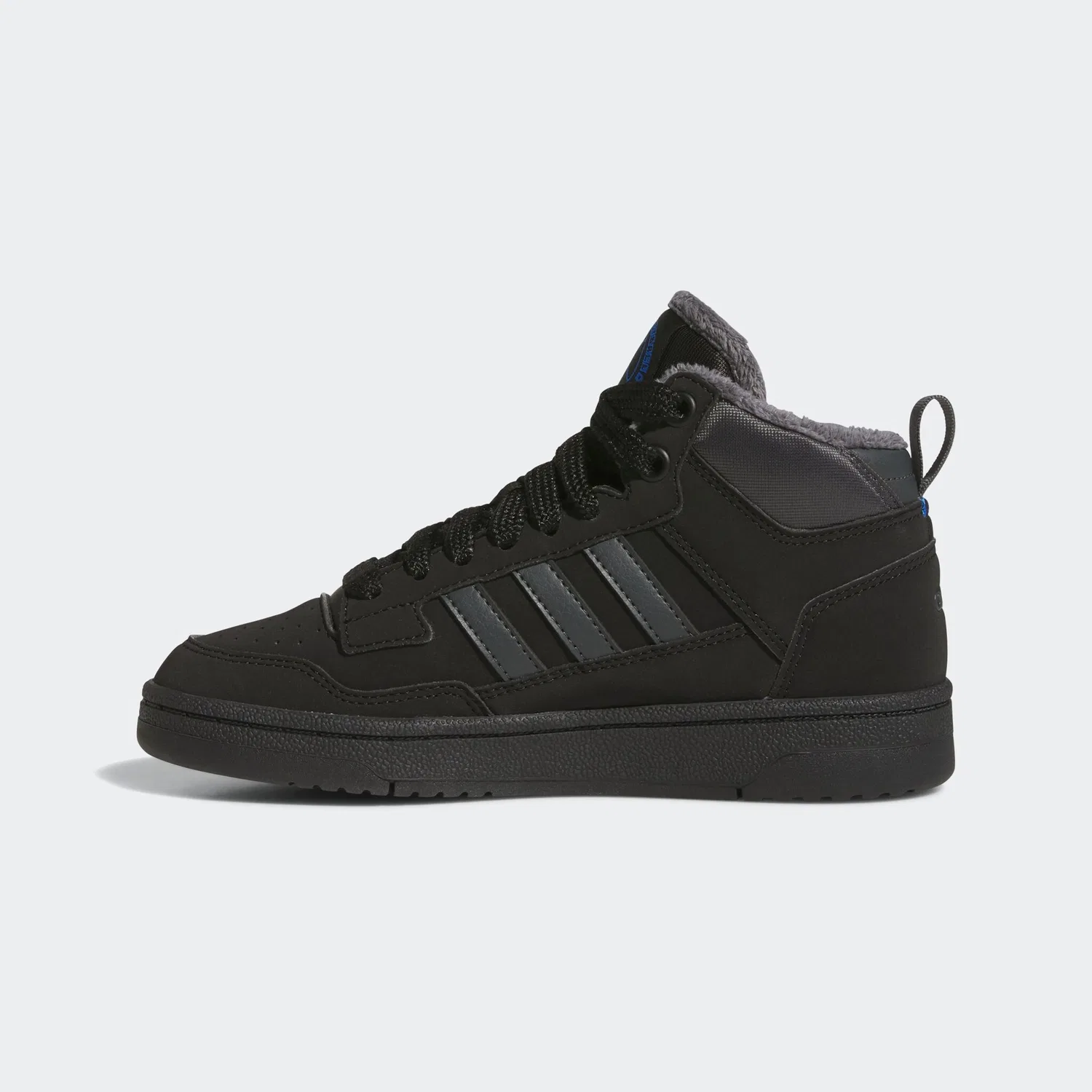 Детские зимние кроссовки с ретро-дизайном Adidas Sportswear, Core Black/Grey Six/Bright Royal — фото 3