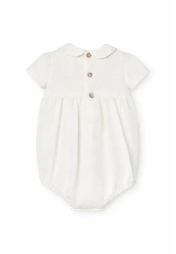 Боди из льна Pagliaccetti unisex Paz Rodriguez, Ivory, слоновая кость — фото 2