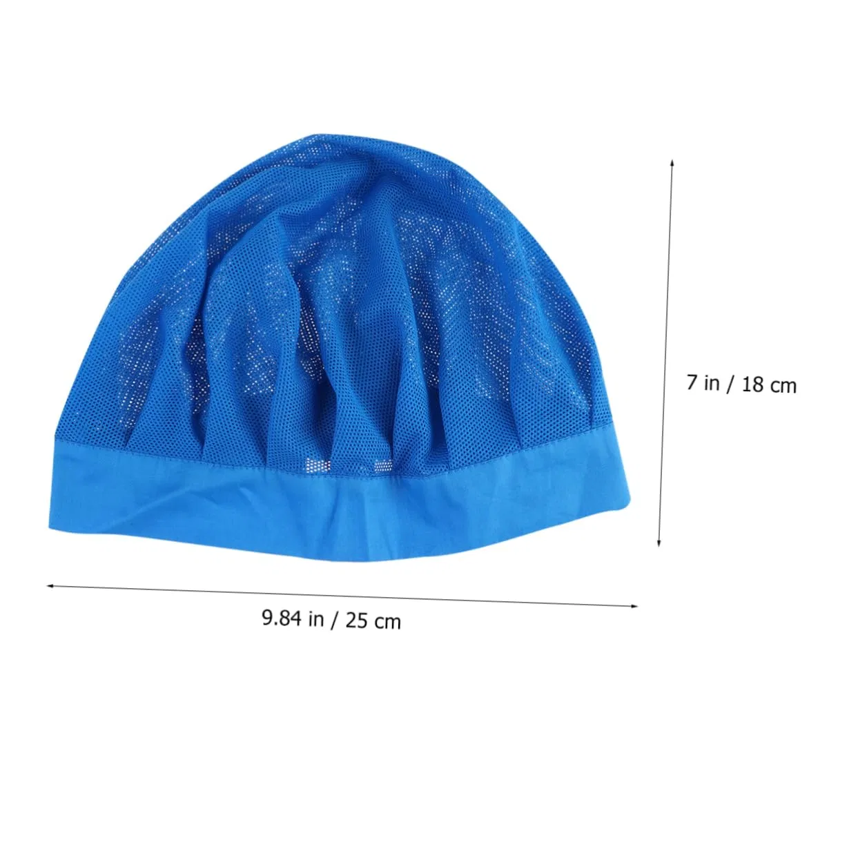 Шапочка для душа Mesh Hair Net Cap, Cotton, Blue Amosfun — фото 4