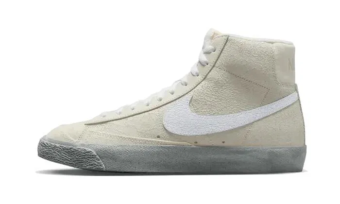Детские кроссовки с верхом из кожи Blazer Mid '77 Nike, Summit White