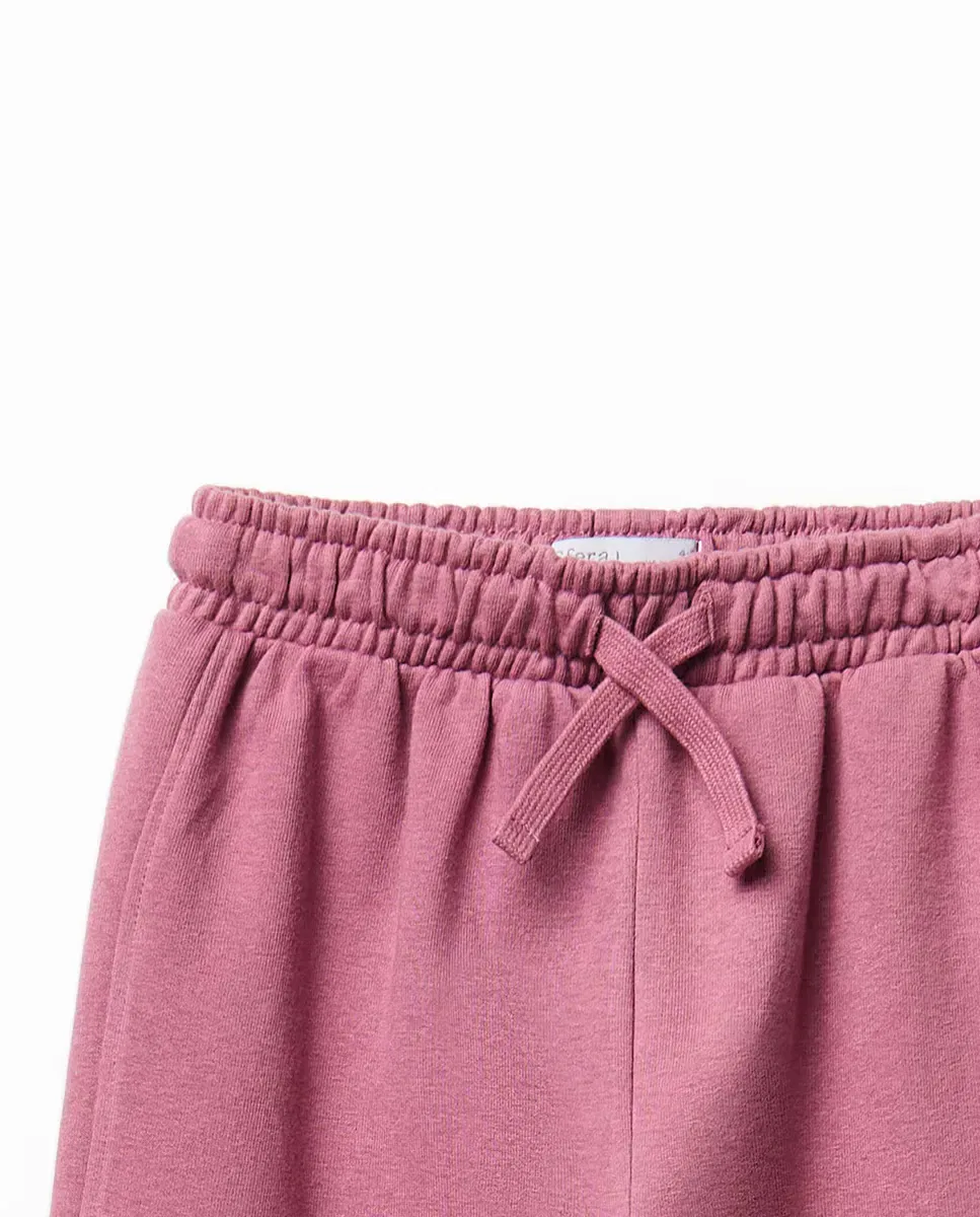 Детские штаны для девочек Jogger liso Sfera, 230 Rosa Oscuro — фото 2