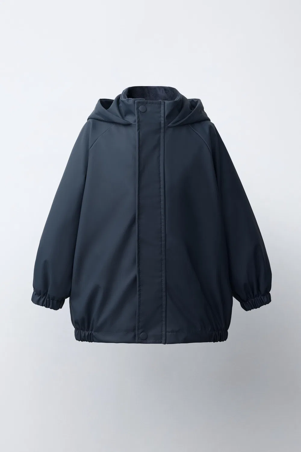 Водоотталкивающий прорезиненный дождевик ZARA, Navy blue