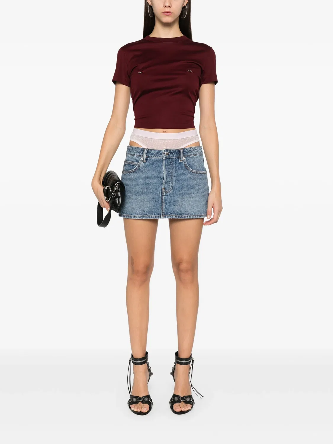 Alexander Wang Мини-юбка индиго — фото 4