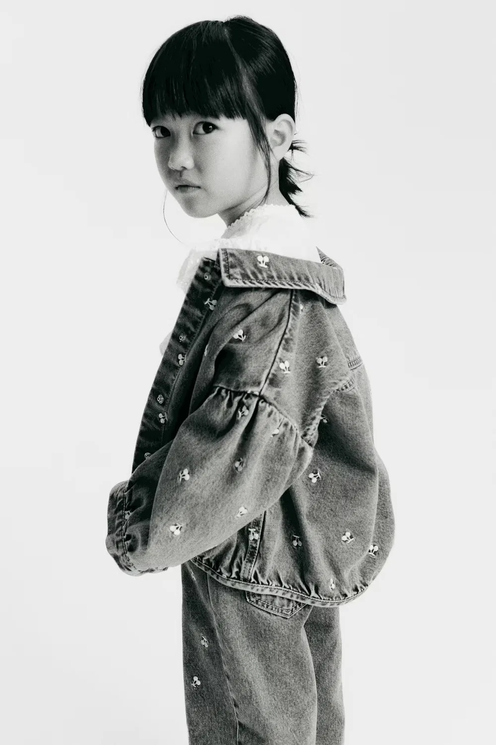 Свободные джинсы-бочонки H&M, Denimblau/Kirschen — фото 3