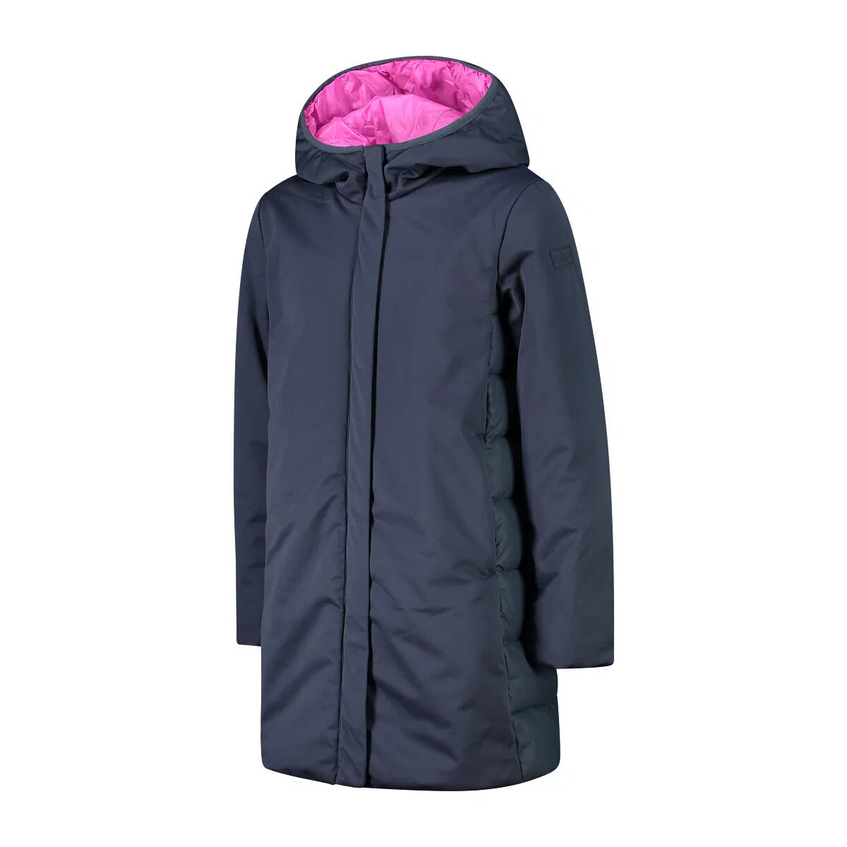 Детская утепленная пальто-парка CMP Kid G Parka Fix Hood 32K1175, Blau Stahlgrau Grau — фото 3