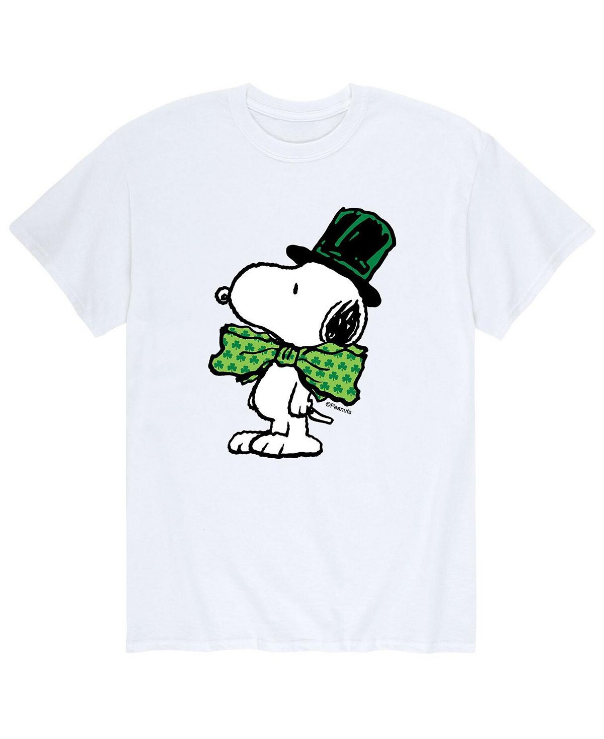 

Мужская футболка peanuts st patrick's AIRWAVES, белый