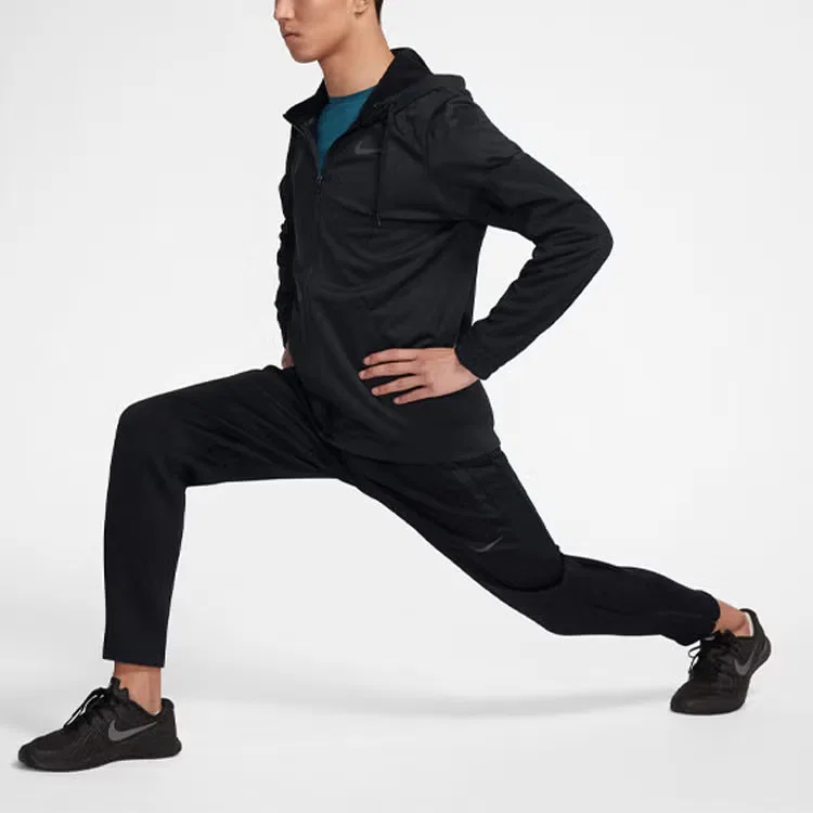 Куртка тренировочная с длинным рукавом Therma Nike, черный
