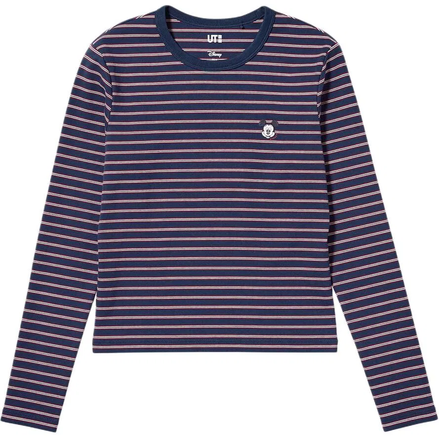 Женская футболка с коротким рукавом x Mickey & Friends UT SS26 UNIQLO, Navy Blue