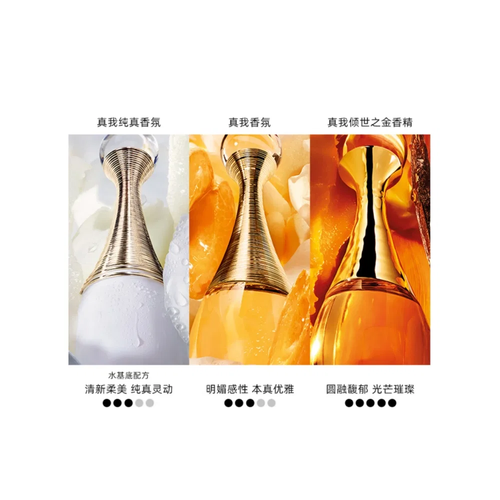 Женский набор парфюмерных миниатюр J'ADORE EDP Golden Girl 2PCS, DIOR, Golden — фото 4