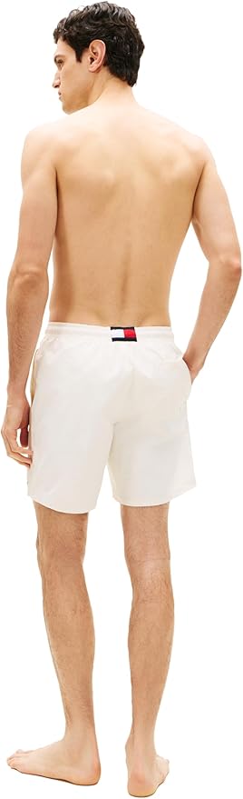 Плавательные шорты Tommy Hilfiger 7" with Drawstring Quick Dry, слоновая кость — фото 4