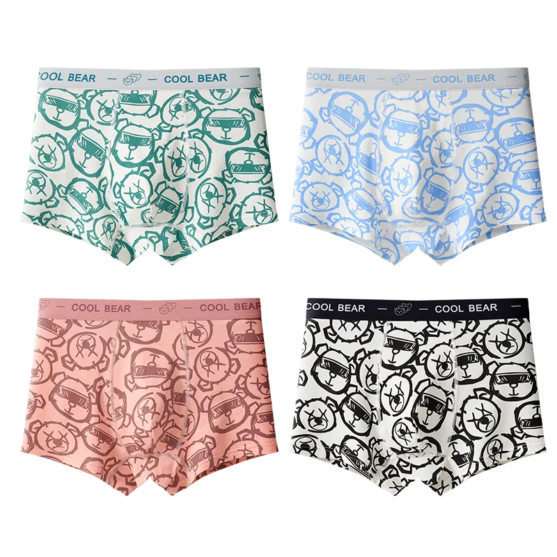 Детские трусы 4 Pack White Blue Green Cameo Brown MIIOW