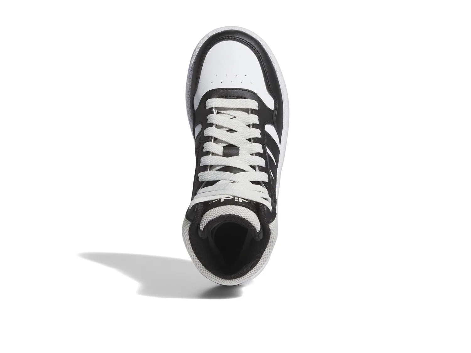 Детские кроссовки для мальчиков с высоким голеностопом Hoops 3.0 Mid Top Basketball Adidas, Orbit Grey Black White — фото 2