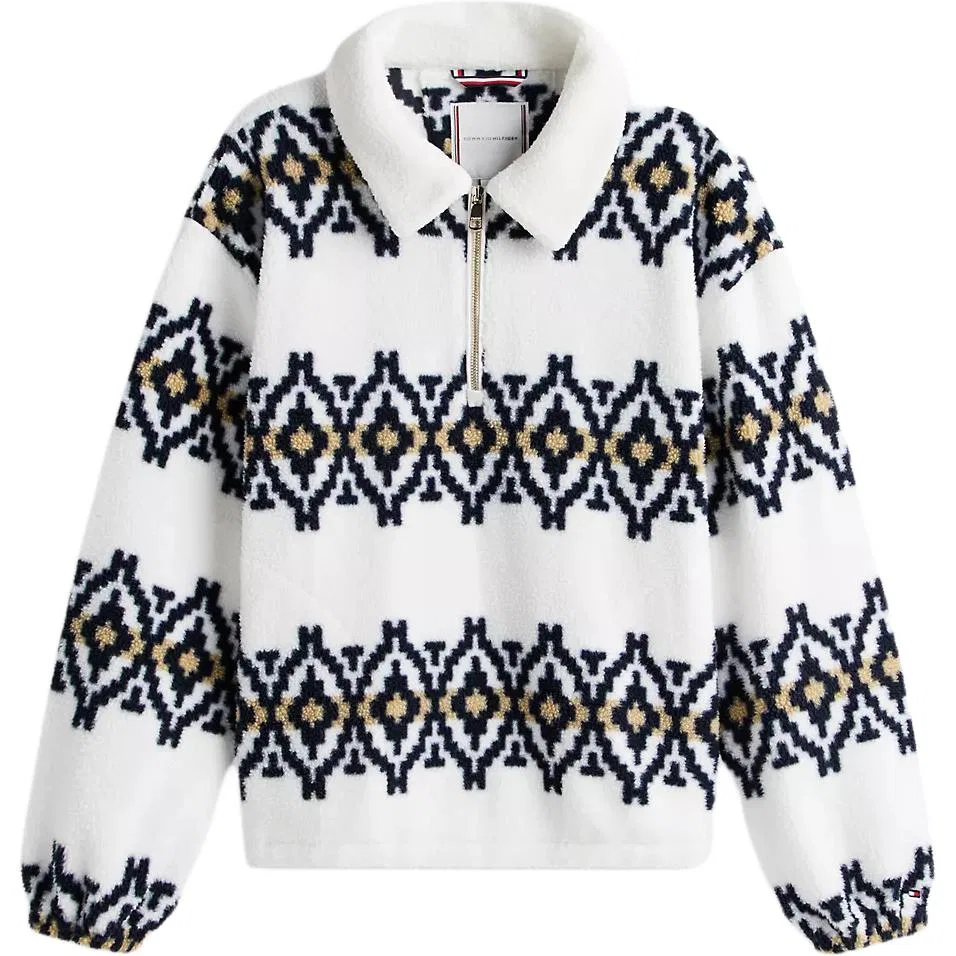 Женский свитшот хлопковый Tommy Hilfiger, Ecru