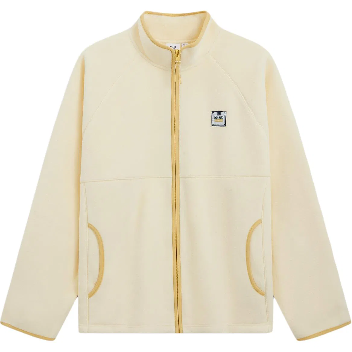 Детский свитшот с воротником-стойкой GAP, Light Yellow