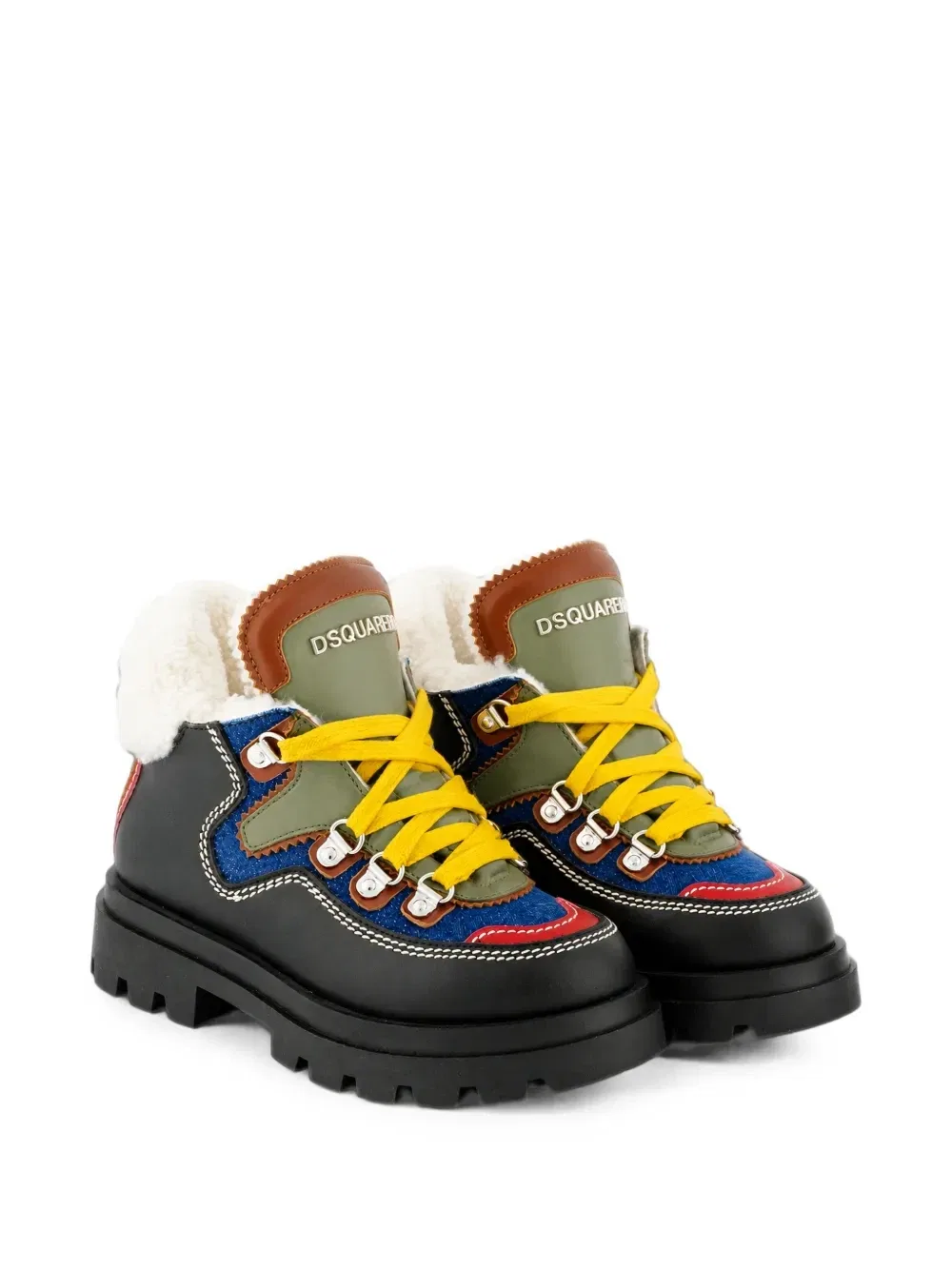 Кроссовки с мехом DSQUARED2 KIDS, черный