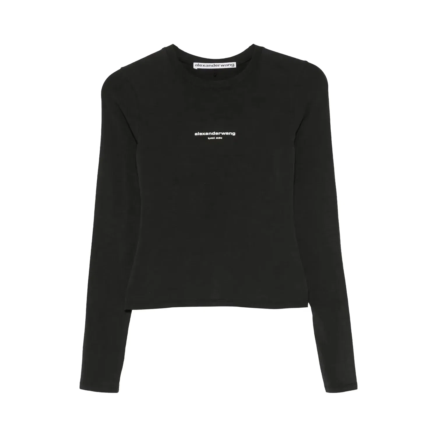 Лонгслив с принтом логотипа Alexander Wang, Black