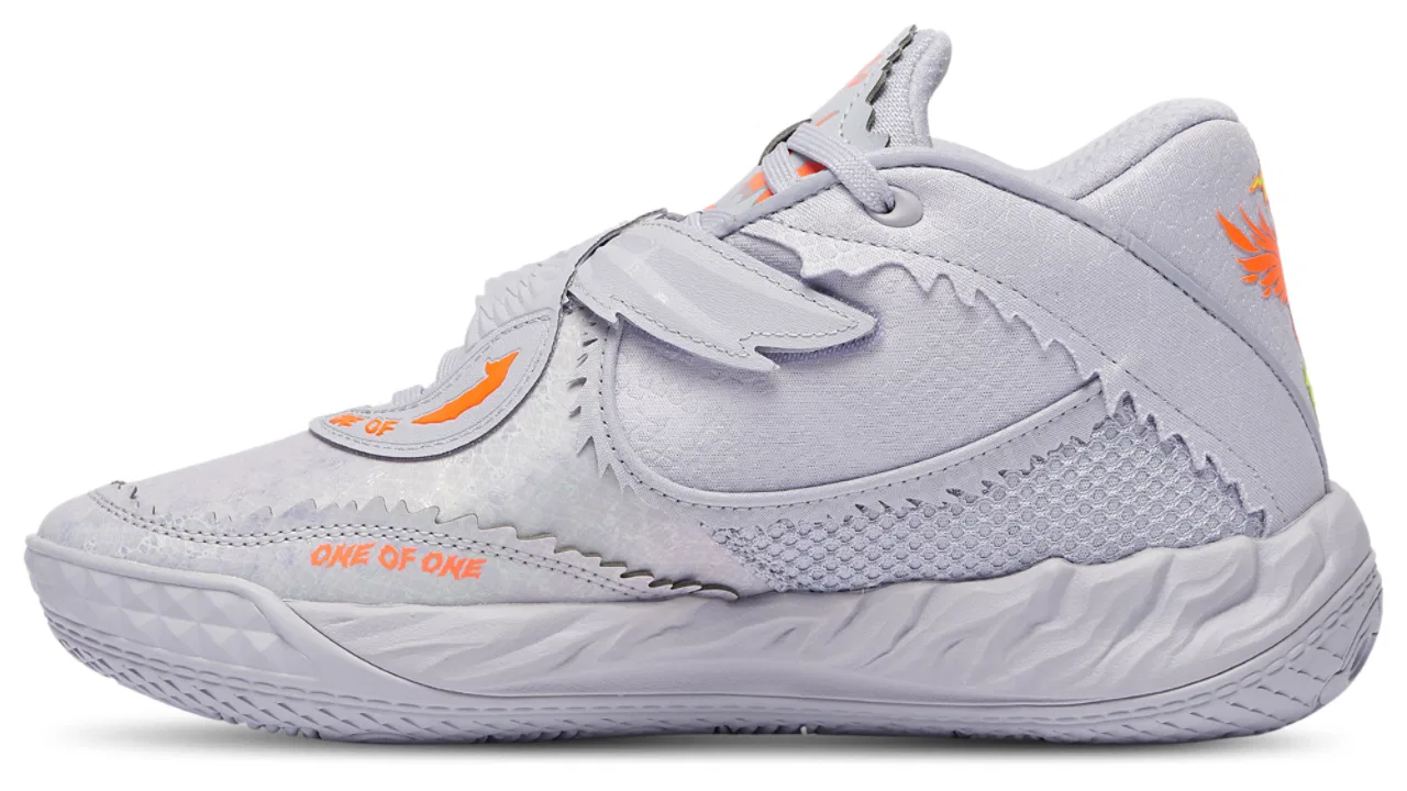 Кроссовки для мальчиков MB.05 Metallic PUMA, серебристый/серый — фото 2