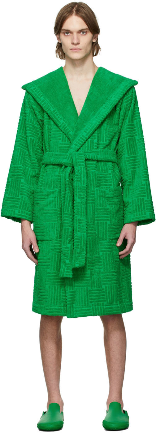 

Зеленый банный халат Intreccio Bottega Veneta
