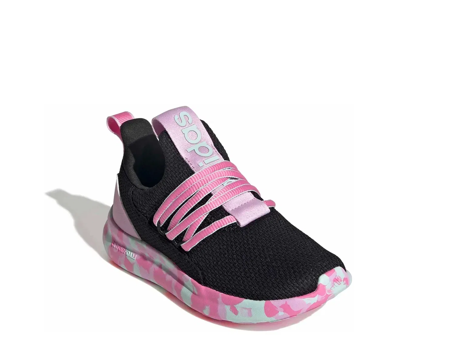Кроссовки Lite Racer Adapt 7.0, adidas, черный/розовый